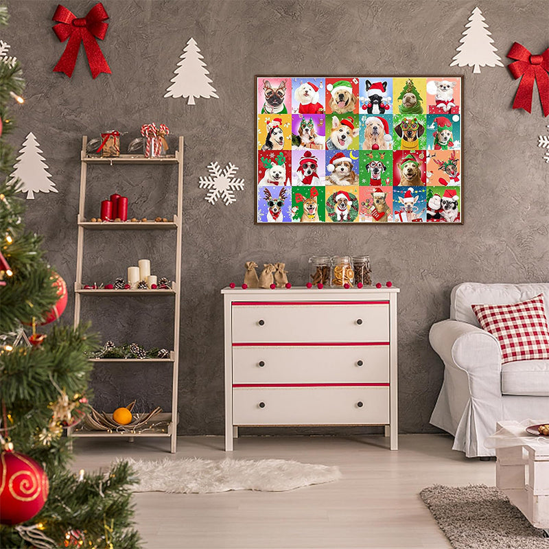 Calendario dell'Avvento con puzzle natalizi da 1000 pezzi - Regalo di Natale