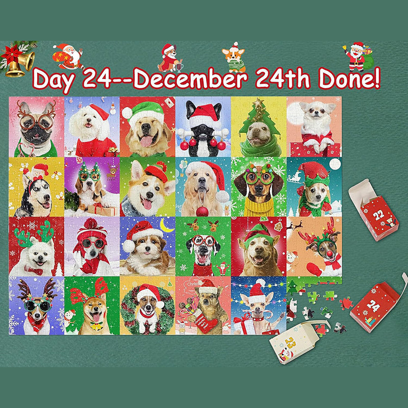 Calendario dell'Avvento con puzzle natalizi da 1000 pezzi - Regalo di Natale