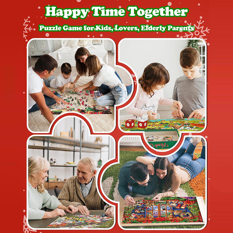 Calendario dell'Avvento con puzzle natalizi da 1000 pezzi - Regalo di Natale