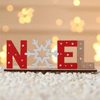 Decorazioni natalizie in legno dipinte