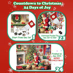 Calendario dell'Avvento con puzzle natalizi da 1000 pezzi - Regalo di Natale