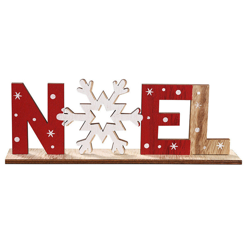 Decorazioni natalizie in legno dipinte