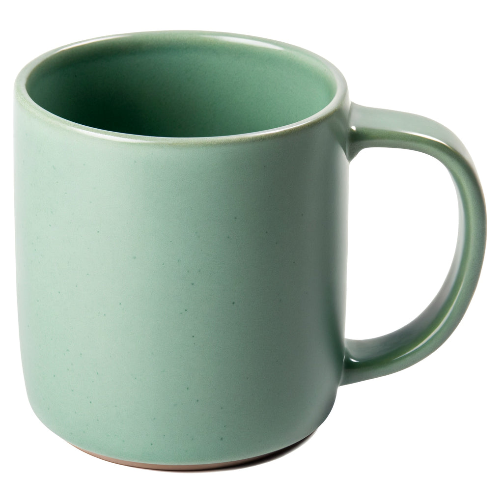Tazza da caffè Moka Zen — vista tre quarti frontale, tazza in ceramica verde salvia con finitura opaca