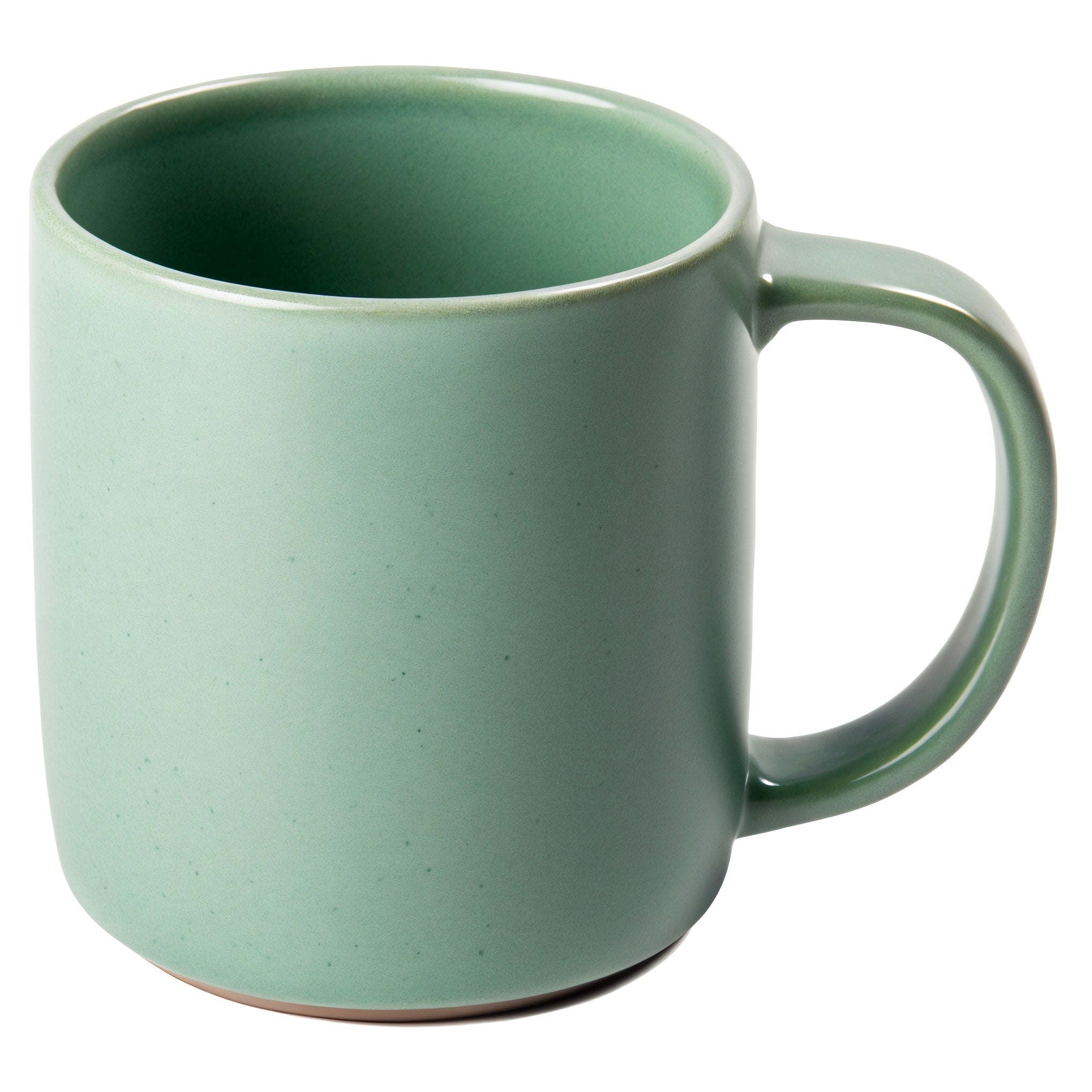 Tazza da caffè Moka Zen — vista tre quarti frontale, tazza in ceramica verde salvia con finitura opaca