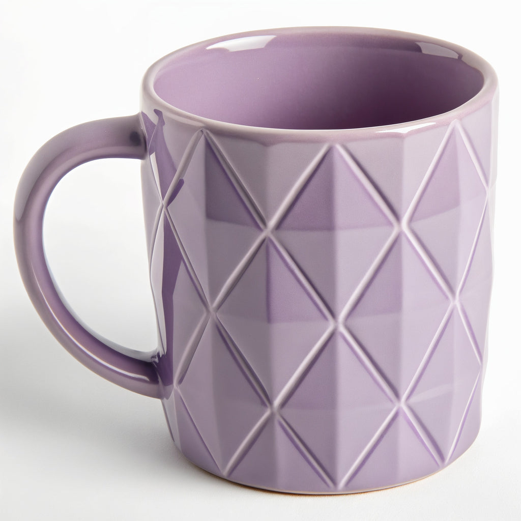 Sperindei Moka Tazza Geometrica — vista frontale a tre quarti da livello degli occhi