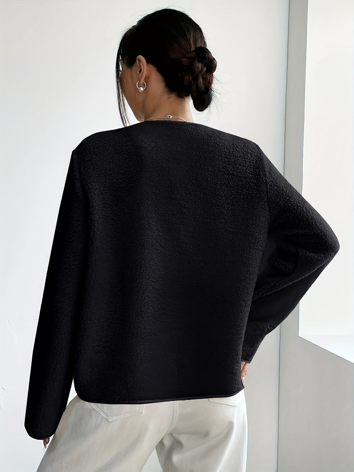Giacca elegante da donna con bottoni | Intramontabile e morbido per l'autunno e l'inverno