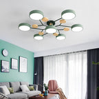 Lampada da soffitto LED scandinava dal design molecolare con luce d'ambiente moderna