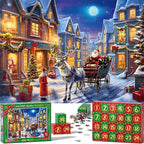 Calendario dell'Avvento con puzzle natalizi da 1000 pezzi - Regalo di Natale