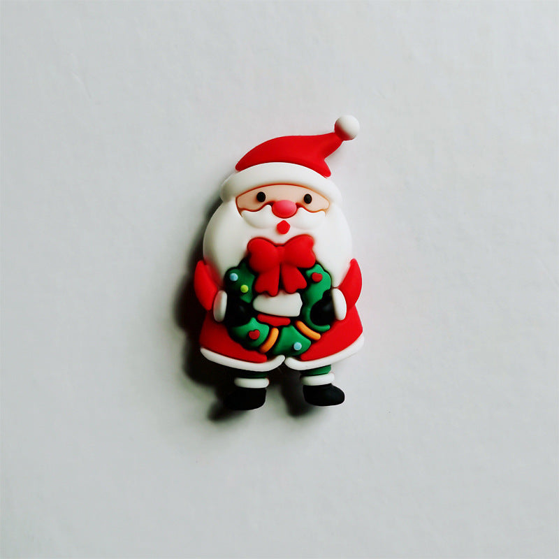 Ornamenti per la decorazione della torta di Natale in plastica morbida
