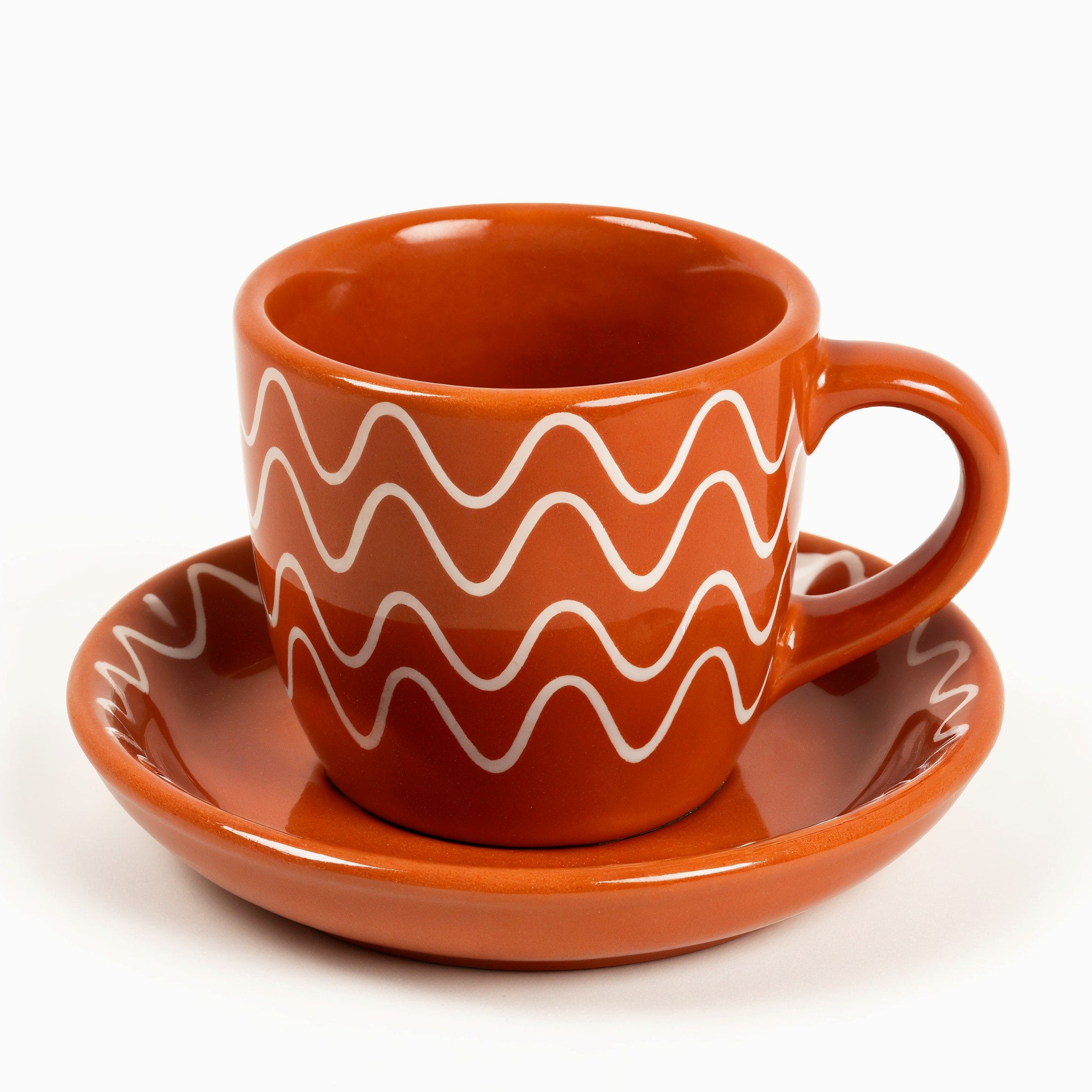 Tazza Espresso Onda — profilo laterale, silhouette completa