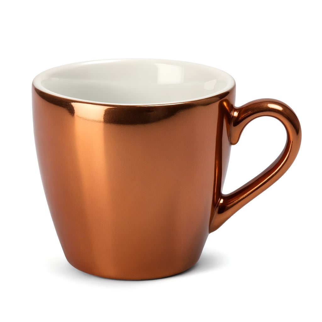 Tazza da caffè espresso rame — profilo laterale