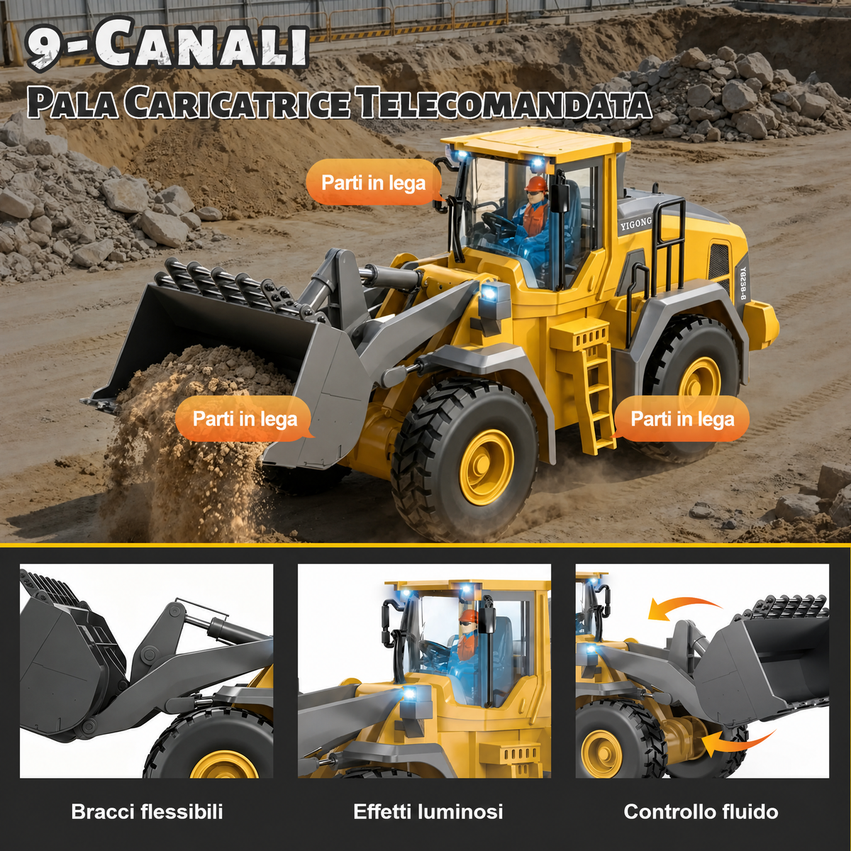 Set di costruzione RC con 4 veicoli