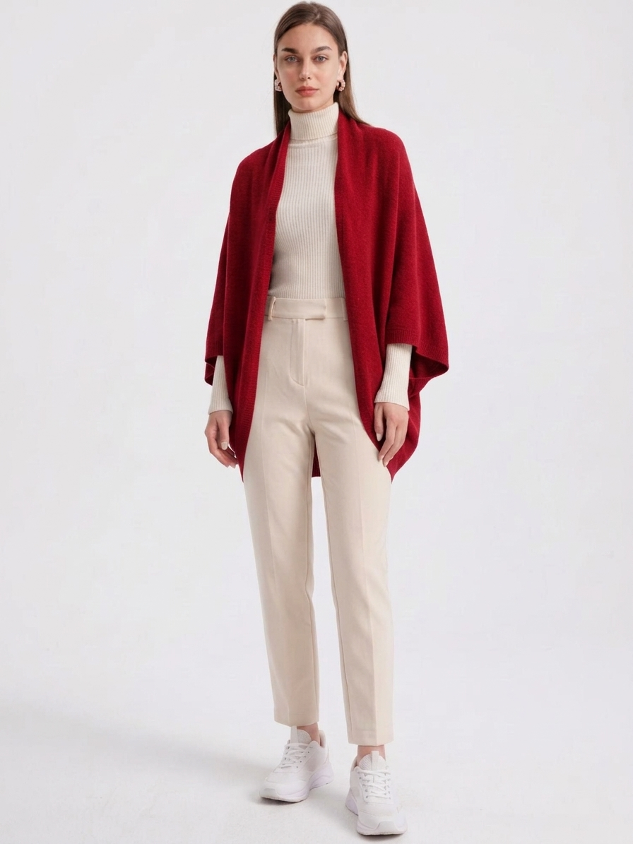 Cosy Wool Wrap - Gilet da donna