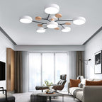 Lampada da soffitto LED scandinava dal design molecolare con luce d'ambiente moderna