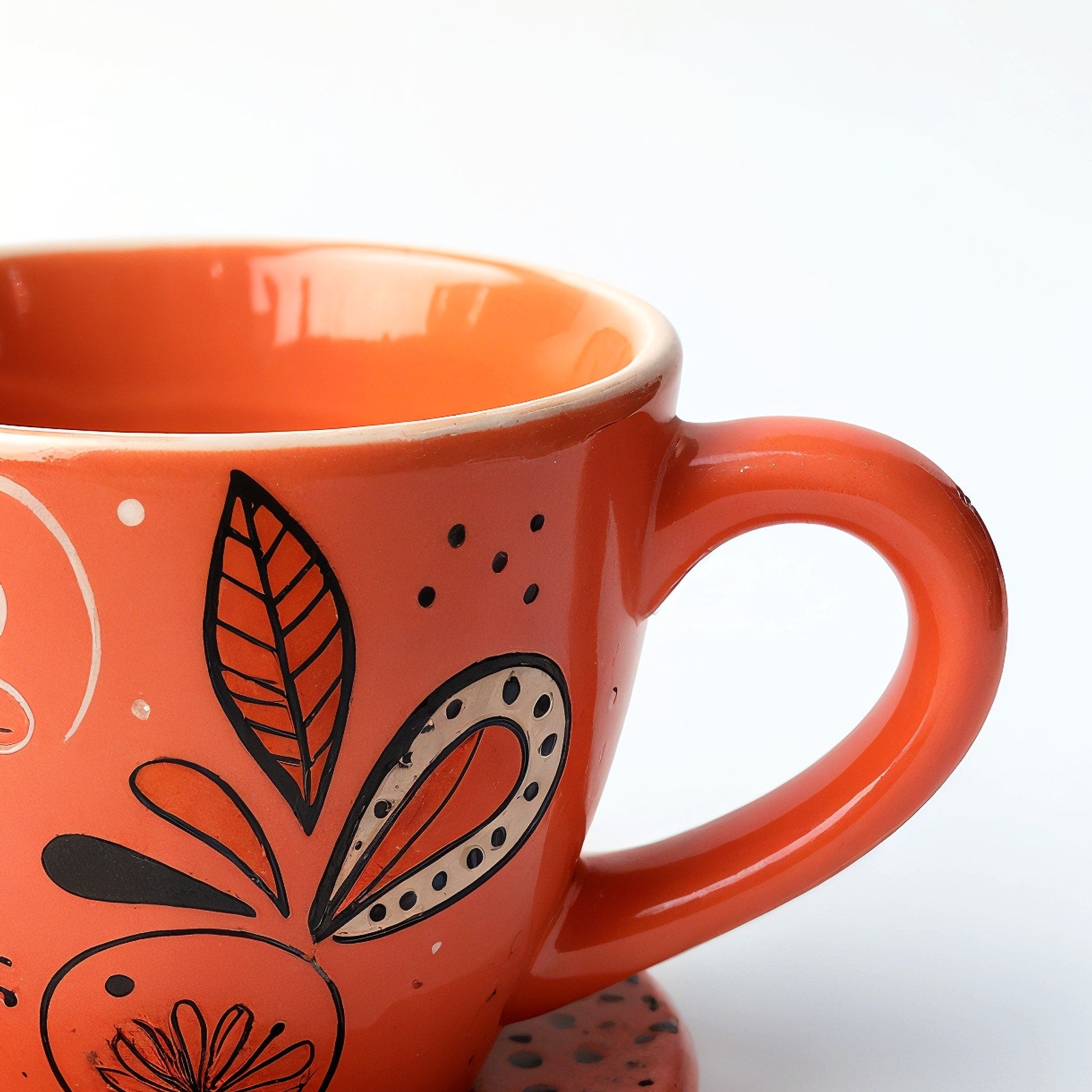 Sperindei Tazza Espresso Artistica — dettaglio macro del bordo