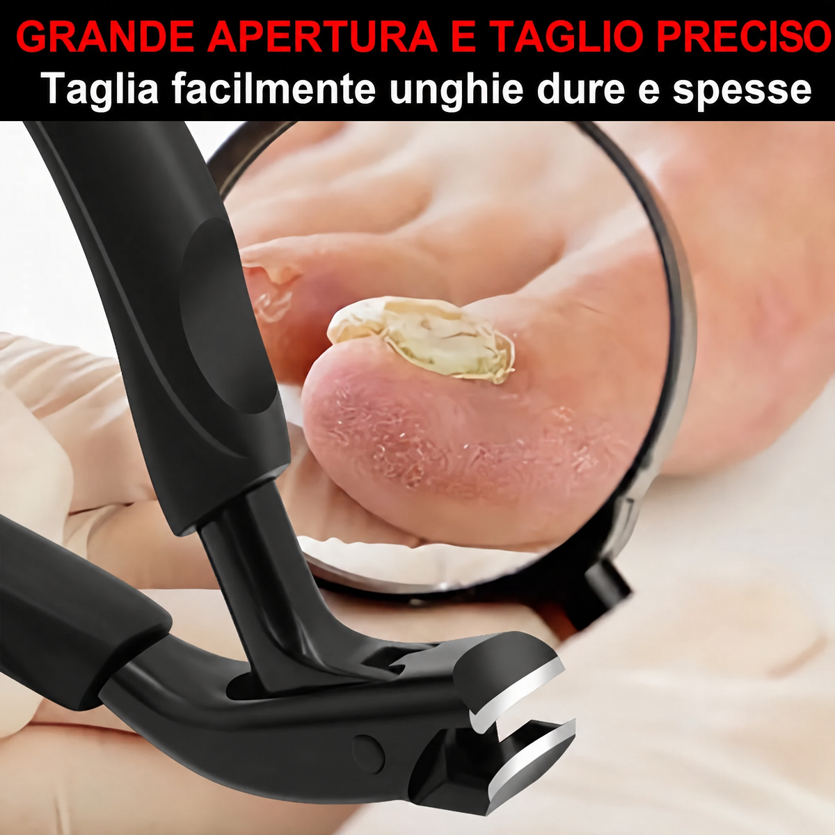 Tagliaunghie professionale per piedi – Robusto e confortevole