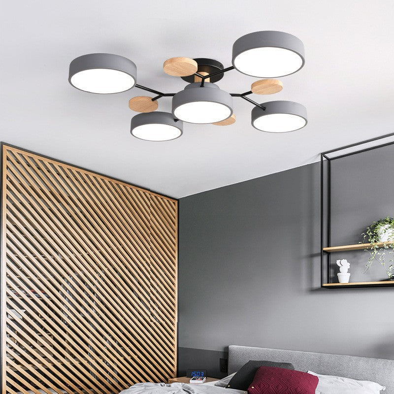 Lampada da soffitto LED scandinava dal design molecolare con luce d'ambiente moderna