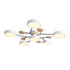Lampada da soffitto LED scandinava dal design molecolare con luce d'ambiente moderna