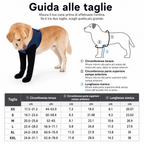 PawGuard maniche di recupero doppie per zampe anteriori dei cani - Protezione anti-leccamento senza collare elisabettian
