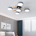 Lampada da soffitto LED scandinava dal design molecolare con luce d'ambiente moderna
