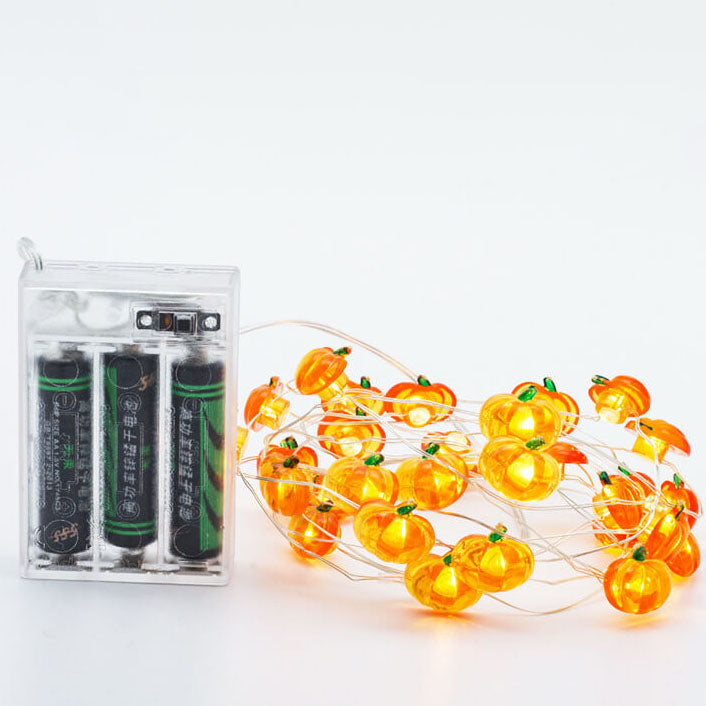 Moderna decorazione a forma di zucca in acero e ghianda del Ringraziamento, con 30 luci a LED
