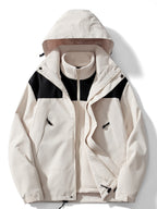 Giacca 3 in 1 impermeabile da donna - Inverno in pile rilassato