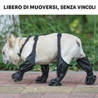 Stivaletti regolabili antiscivolo per cani per protezione delle zampe in tutte le stagioni