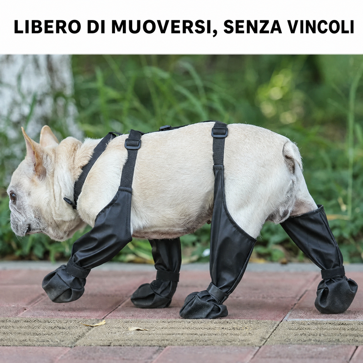 Stivaletti regolabili antiscivolo per cani per protezione delle zampe in tutte le stagioni