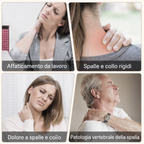 Cuscinetto riscaldante elettrico per collo e spalle con vibrazione