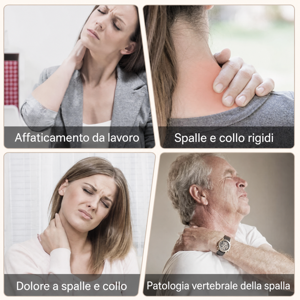 Cuscinetto riscaldante elettrico per collo e spalle con vibrazione