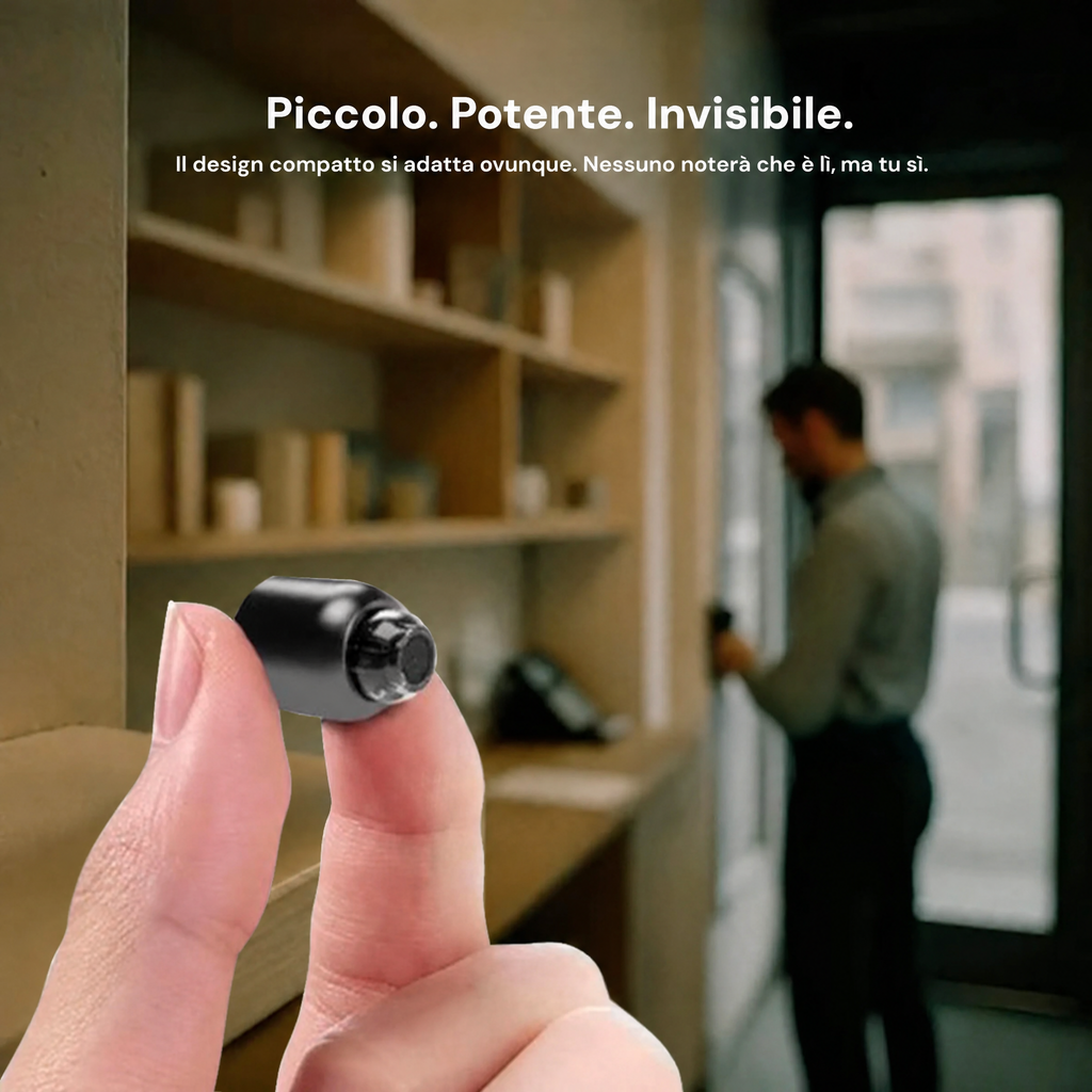 Mini telecamera wireless nascosta con audio per videosorveglianza domestica