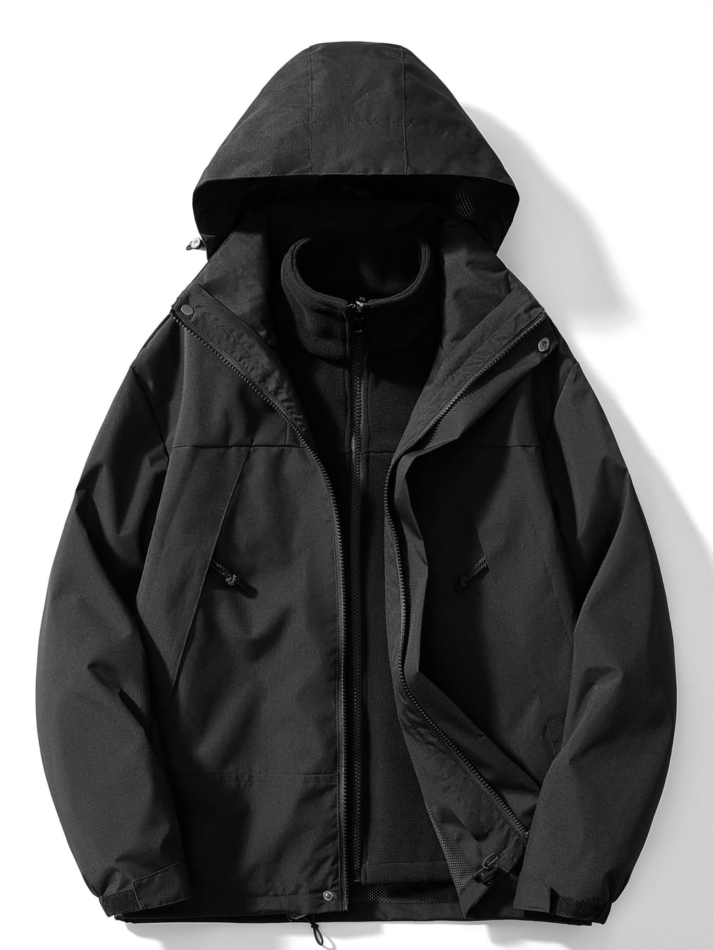 Giacca 3 in 1 impermeabile da donna - Inverno in pile rilassato
