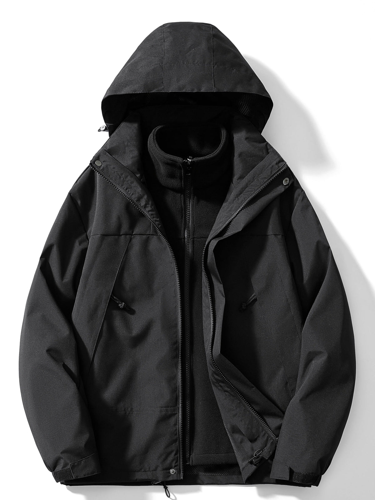 Giacca 3 in 1 impermeabile da donna - Inverno in pile rilassato