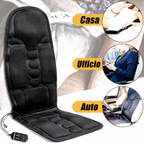 Cuscino massaggiante riscaldato a 8 modalità per schiena, collo e rilassamento totale del corpo – Perfetto per auto e ca