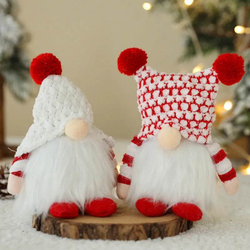 Nuova bambola senza volto di Natale con luci