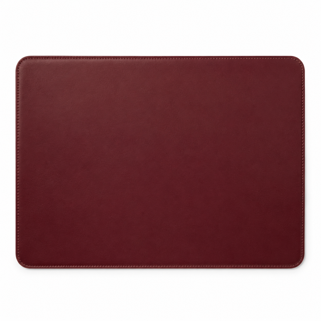Tappetino per scrivania in pelle marrone elegante