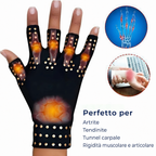 ThermaFlex Fingerless Arthritis Gloves | Guanti magnetici a compressione senza dita per sollievo dal dolore da artrite -
