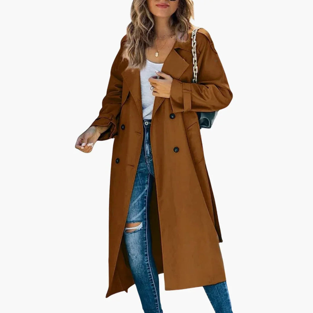 Trench doppiopetto da donna