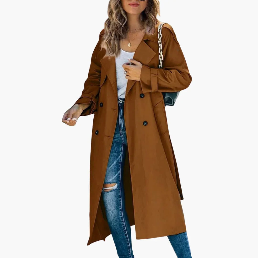 Trench doppiopetto da donna