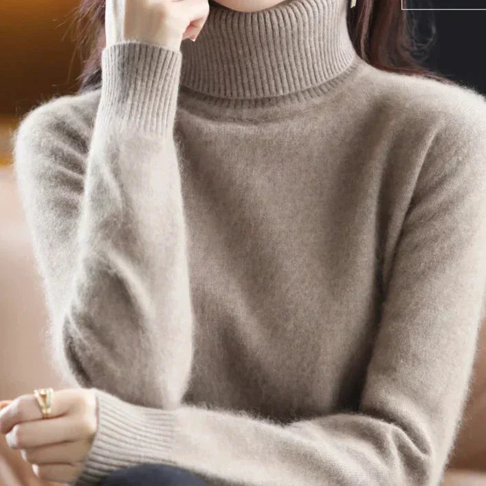 Maglione Dolcevita 100% Cashmere - Eleganza e Morbidezza Senza Tempo