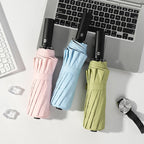 Ombrello pieghevole automatico da donna con manico ergonomico e protezione UV