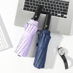 Ombrello pieghevole automatico da donna con manico ergonomico e protezione UV