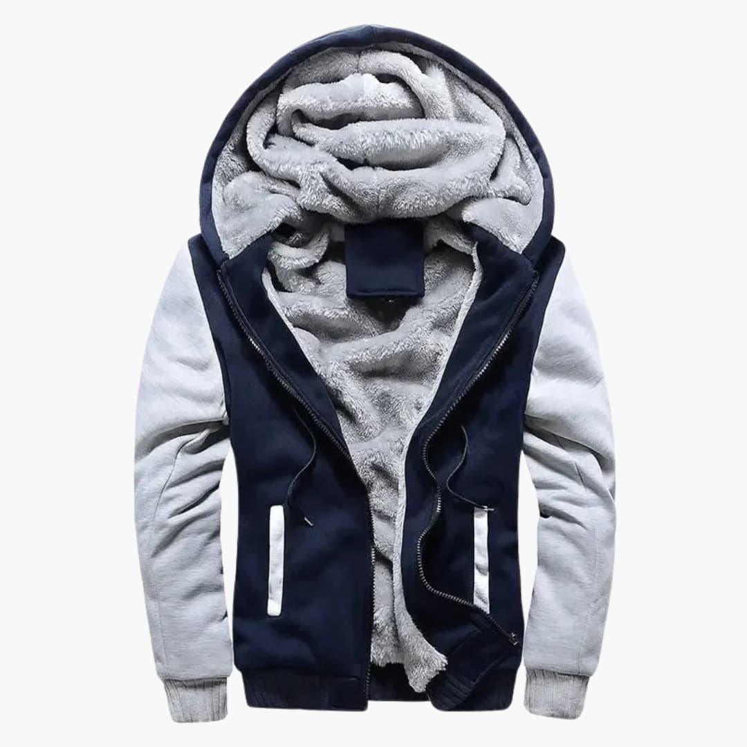 Giacca da uomo con cappuccio e cerniera