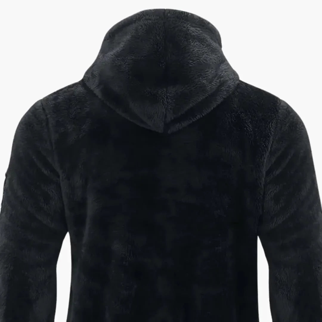 Giacca Teddy da uomo con cerniera e maniche lunghe