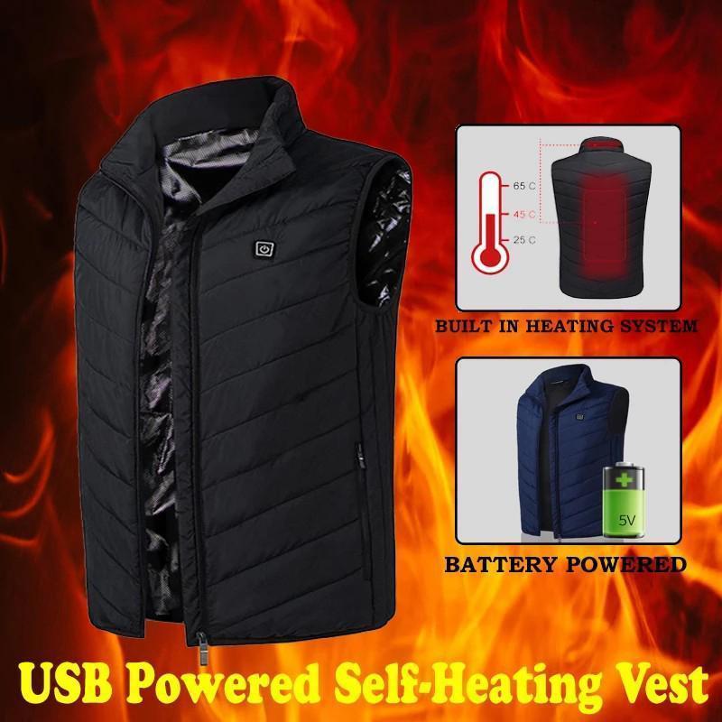 Gilet riscaldato a calore istantaneo