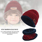 Set cappello invernale con sciarpa