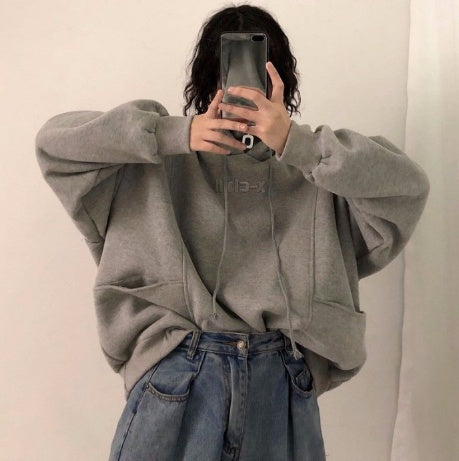 Felpa con cappuccio oversize da donna accogliente - In pile di media lunghezza invernale
