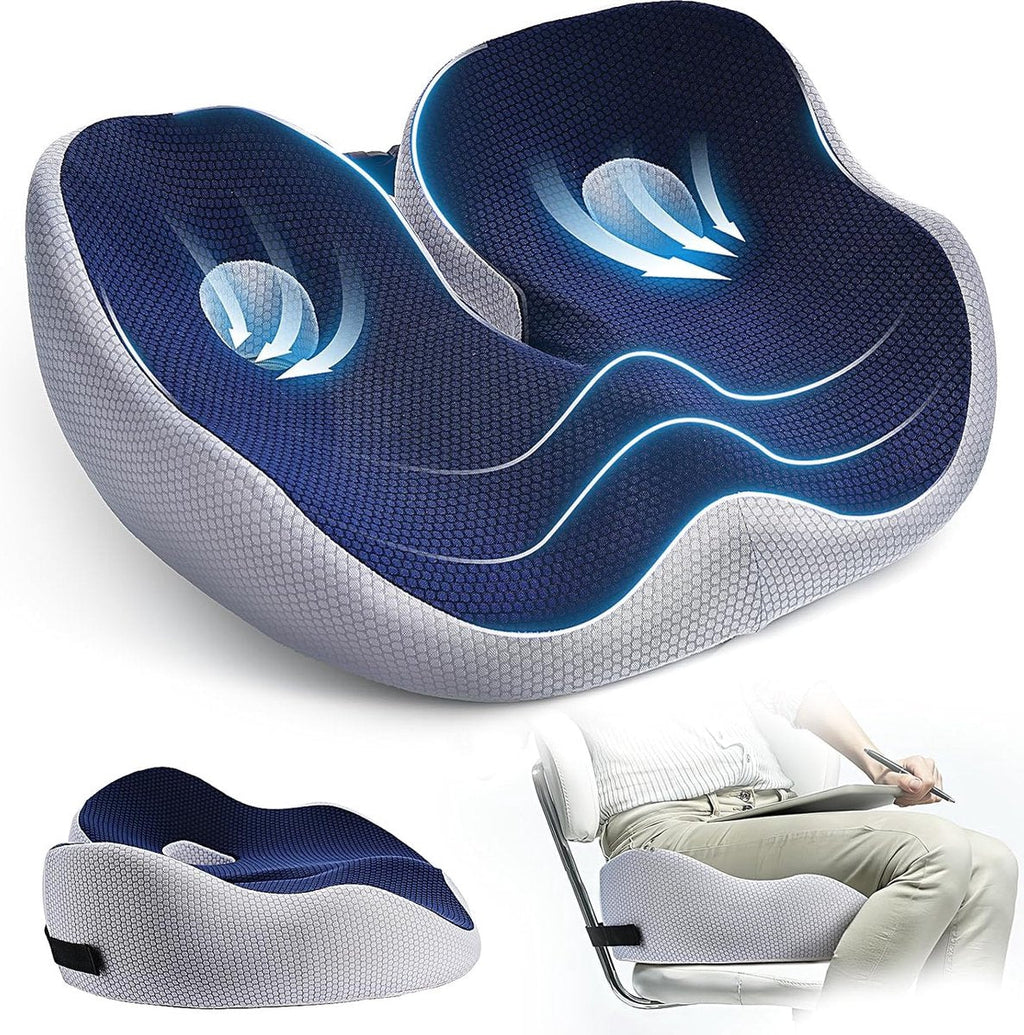 Cuscino ergonomico regolabile per sedia e ufficio FlexiSeat