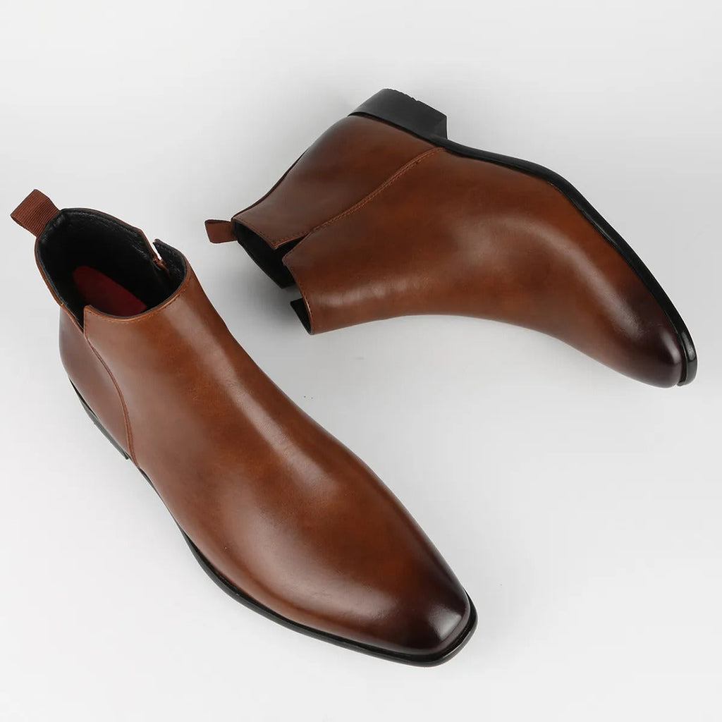 Stivali eleganti in pelle Aurelia Chelsea da uomo, eleganti