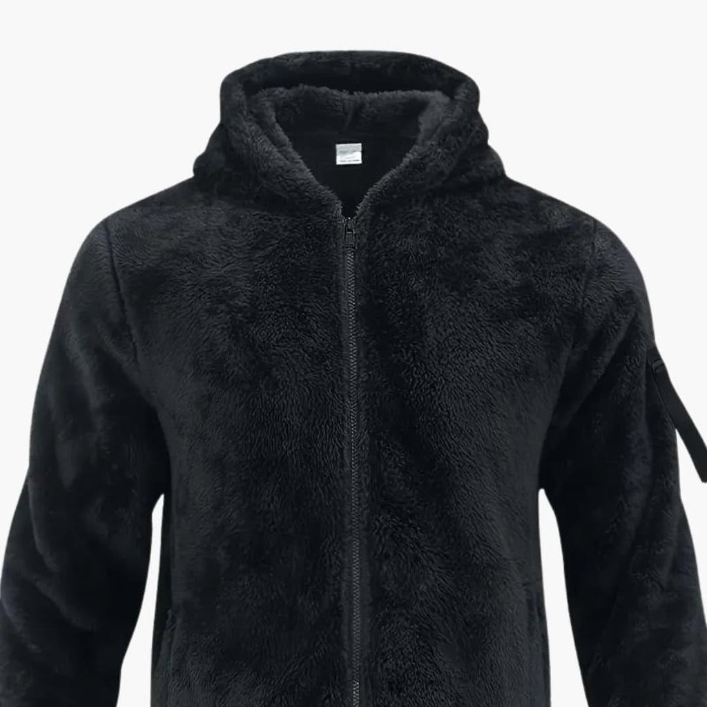Giacca Teddy da uomo con cerniera e maniche lunghe